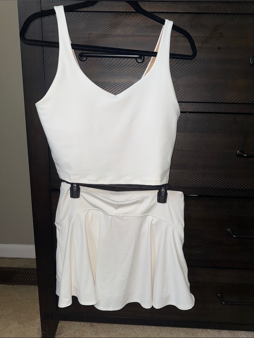 Old Navy Active White Matching Set Large
